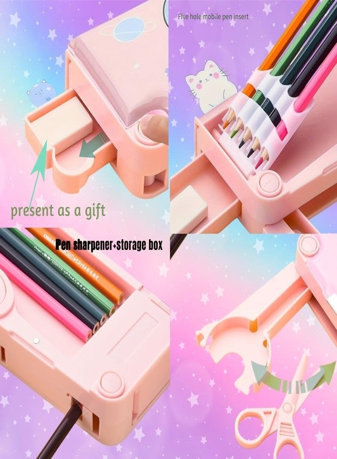 PLUSPOINT Cute Multifunctional Pencil Box for Kids,Theme Pencil Case, Magnetic Pencil Box,Pop up Pencil Box with Buttons, Cartoon Theme Return Gifts for Kids,Boys & Girls - Image 5